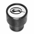 Ipick Image For Chevrolet Impala Logo In White On Black Aluminum Tire Valve Stem Caps