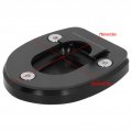 Acouto Motorcycle Kickstand Pad For Vespa Gts 250 300 2013a 2019 Side Stand Extender Enlarger Plate Black