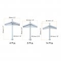Uxcell 24pcs Spring Toggle Bolt Anchors 1 8 36 1 4 Sizes Butterfly Male Thread Loaded Hollow Wall Round Head