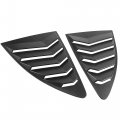 X Autohaux 1 Pair Car Rear Side Window Louvers Cover For Toyota 86 2013-2021 Matte Black