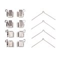 Disc Brake Hardware Set For Lexus Sc300 1999 2000 Front Axle Alx-pau-df-340-75002-cla5 Standard Style Black 
