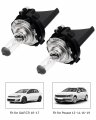 2 Sets H7 Headlight Bulb Socket Retainer Holder Adapter With 2pcs 5k0-941-109-c Fit For Vw Golf Gti Passat Tiguan Eos Jetta