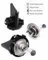 2 Sets H7 Headlight Bulb Socket Retainer Holder Adapter With 2pcs 5k0-941-109-c Fit For Vw Golf Gti Passat Tiguan Eos Jetta