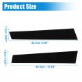 X Autohaux 4 Pcs Windshield B Pillar Trim Exterior Garnish Front Rear Left Right For Porsche Panamera 2009-2016 Black