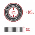 Caltric Open-caged Camshaft Bearing Compatible With Honda Nx650 18x37x9 1988-1989