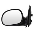 Black Left Side And Right Mirrors Fit For 2004d For F-150 Heritage Smooth Mirror Glass Manual Folding Non-heated 