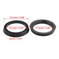 Car Hub Centric Rings Wheel Bore Center 73 1 To 57 1mm 4pcs Black Plastic