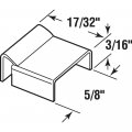 Prime-line Mp7794-50 Spreader Bar Clips Fits 5 8 In Bars Stamped Aluminum Mill Finish 50 Pack