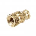 Uxcell Knurled Insert Nuts 120pcs M2 X 8mm L 3 5mm Od 3d Printing Brass Female Threadeds Heat Set Insert Embedment Nut