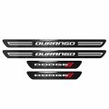 Ipick Image Compatible With Dodge Durango Black Real Carbon Fiber 4 Pcs Universal Car Door Sill Step Protector Kick Plates Set