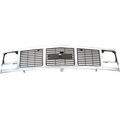 Perfect Fit Group 5773 C K Full Size Pickup Grille Ptd-silver W Single Sealed Beam Headlight Holes 