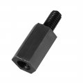 Uxcell M3x10mm 6mm Male-female Hex Nylon Pcb Motherboard Spacer Standoff For Fpv Drone Quadcopter Computer Circuit Board Black