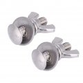 Vgeby 2 Pcs Butterfly Screw Stainless Steel Thumb Wing Hand Bolts Diving Supplies