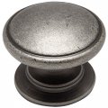 Cosmas 25 Pack 4702wn Weathered Nickel Cabinet Hardware Round Knob 1-1 4 Diameter Wide Base 