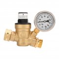 Tissting Rv Water Pressure Regulator Valve With Gauge 160psi Adjustable Reducer For 3 4in Garden Hose Thread And Nh Threads