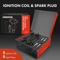 A-premium Set Of 8 Ignition Coil Pack And Iridium Spark Plugs Compatible With Toyota Tundra 2000-2009 4runner 2003-2009 Lexus