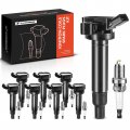 A-premium Set Of 8 Ignition Coil Pack And Iridium Spark Plugs Compatible With Toyota Tundra 2000-2009 4runner 2003-2009 Lexus