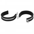 Uxcell 48mm Dia Epdm Rubber Lined P Clips Cable Hose Pipe Clamps Holder 5pcs