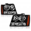 Black Bezel Oe-style Headlight Headlamp Assembly For 2007-2014 Chevy Avalanche Tahoe Suburban 1500 2500 Driver Passenger Side 