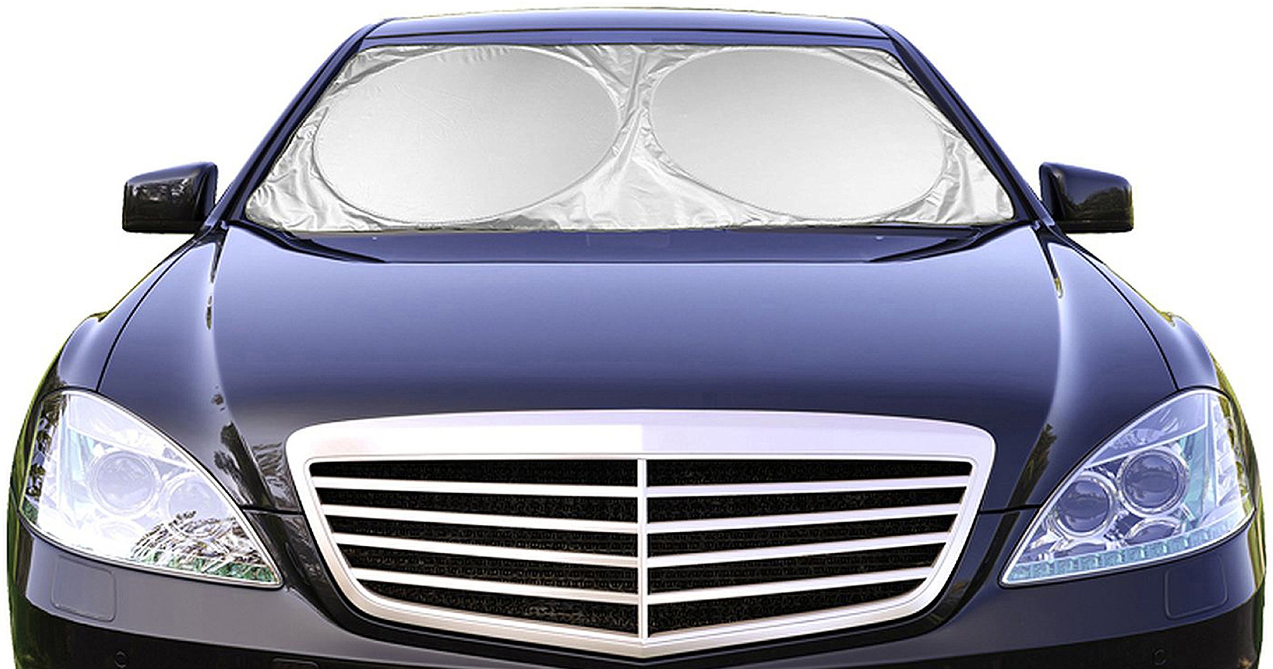Car Windshield Sunshade 59 X 31 5 Uv Protector Shields Auto Keeps Vehicle Cooler Easy To Use Pop Up Sun Shade For Standard