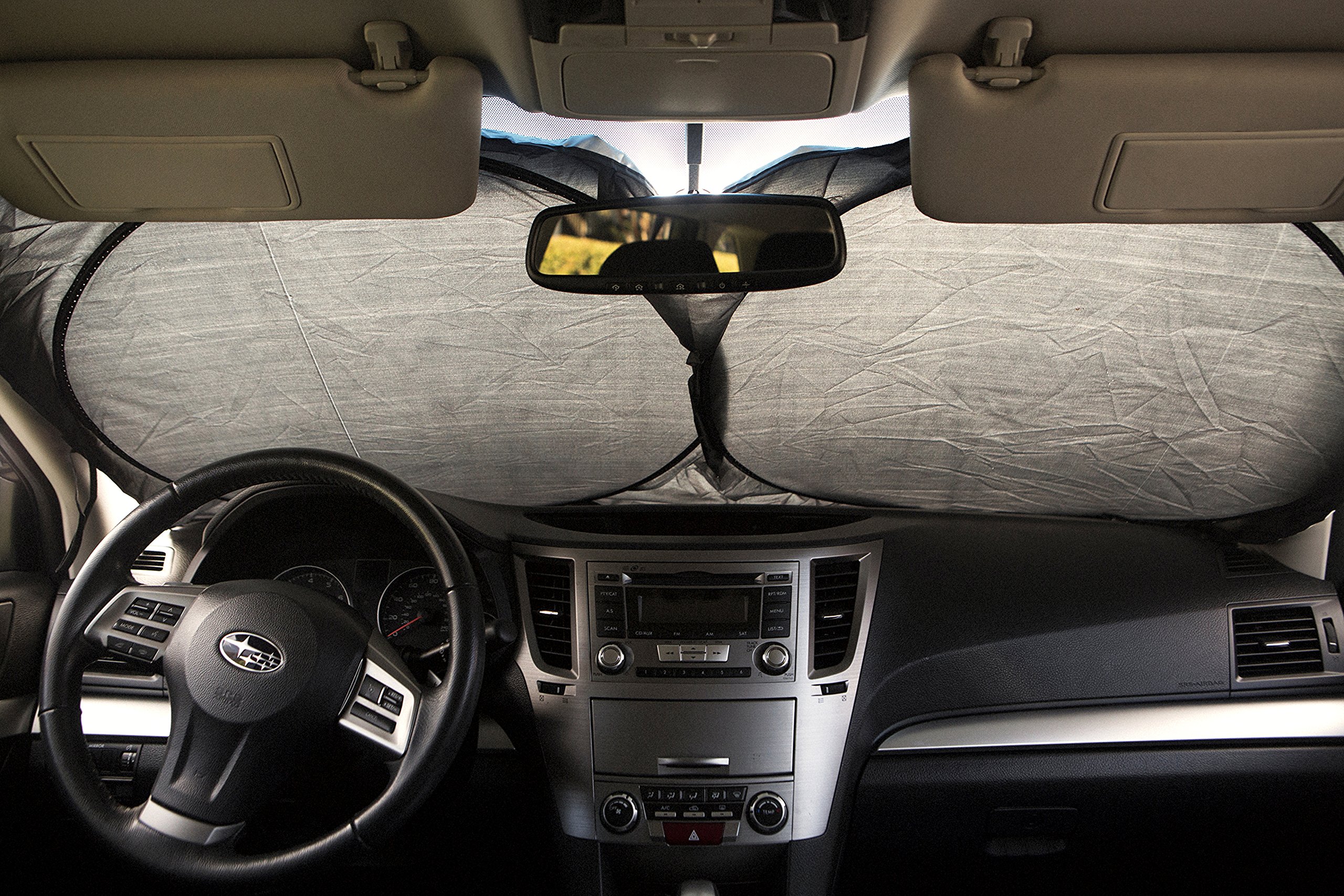 Car Windshield Sunshade 59 X 31 5 Uv Protector Shields Auto Keeps Vehicle Cooler Easy To Use Pop Up Sun Shade For Standard