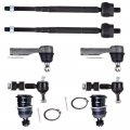 8-piece Fit For 1996-1997 Altima 2 Front Stabilizer Bar Lower Ball Joint Outer Inner Tie Rod End 