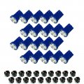 Pa Led 20pcs T10 168 194 Instrument Panel Dash Light Bulb 1 2 Twist Lock Socket -12v Blue 
