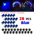 T10 168 194 Led Instrument Panel Dash Light Bulbs 20 Pack Blue 12v 0 5 In Twist Lock Socket For Dome Map And License Plate