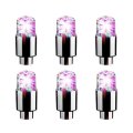 Led Valve Stem Caps Lights Kit Led Wheel Bike Tire Neon Light For Motorcycle Tyre Dust Cap Waterproof Spoke Flash Car Stems 