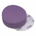 Uxcell 20pcs 3-inch Purple Sanding Discs 1500 Grits Hook And Loop Professional Aluminum Oxide Sand Paper Wet Dry Polish For