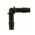 Heater Hose Connector Plastic Barb 0 25 In End 1 And 2 Outside Diameter 90 Degrees Fitting Angle Alx-pau-mm-47058-cl360a50 