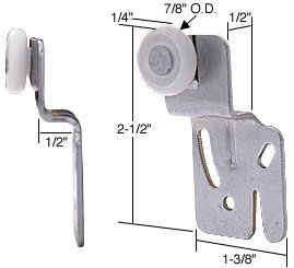 Crl 7 8 Nylon Back Wardrobe Roller-acme