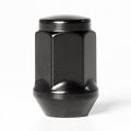 Circuit Performance 12x1 5 Black Closed End Bulge Acorn Lug Nuts Cone Seat Forged Steel 20 Pieces