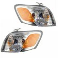 Partomotive For 00-01 Camry 2 2l 3 0l Corner Turn Signal Park Light Lamp Assembly Set Pair 