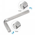 Uxcell 14mm Hex Key Wrench L Shaped Cr-v Repairing Tool