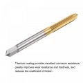Uxcell Straight Flute Taps M6 X 1 Metric Left Hand Titanium Coated M35 Cobalt High Speed Steel Machine Tapping Screw Thread