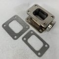 Straight Conversion Adapter T3-4 Bolt To T4-4 Bolts Turbo Charger Flange With 38mm Vband Wastegate Flange Gasket 