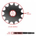 Caltric Drive Chain And Sprockets Kit Compatible With Yamaha Yz125 Yz-125 1999 2000 2001