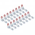 Uxcell 16 Pack Adjustable Toggle Clamp Metal Pull Latch 4001 Style Quick Release For Cabinet Box Trunk Case Red Not Included