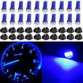 40pack Red T5 74 Led Light Bulb Bulbs Bright Instrument Panel Gauge Cluster Dashboard With Sockets