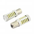 Werfamily 2pcs 1156 Ba15s High Power Projection 63-smd 2835 Super Bright White Led Backup Reverse Turn Signal Brake Taillight
