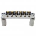 Tune-o-matic Bridge W Roller Saddles Fits For Most Epiphone And Other Import Guitars Silver 
