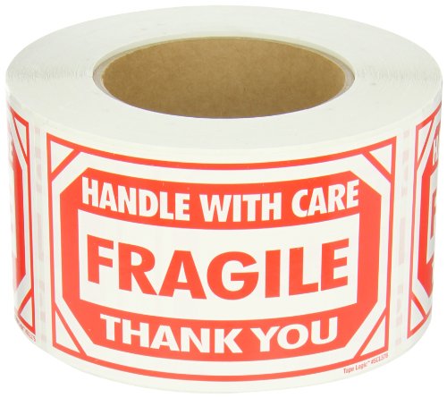 Aviditi Scl576 Rectangle Label Fragile Handle With Care 5 Length X 3 Width Roll Of 500