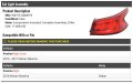 Tail Light Assembly Compatible With 2016-2018 Nissan Maxima Sedan