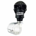 Abfer Car Steering Wheel Suicide Control Knob Skull Shape Power Turning Assist Handle Brody Knobs Fit Most Vehicles Trucks 