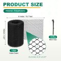 Plastic Gutter Guard Mesh Roll 19 7ft X 5 91 Inch Guards Leaf Protector With 15pcs Black Clips From Leaves Twigs Branches
