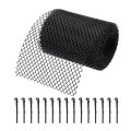 Plastic Gutter Guard Mesh Roll 19 7ft X 5 91 Inch Guards Leaf Protector With 15pcs Black Clips From Leaves Twigs Branches