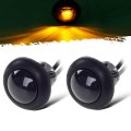 Partsam 2pcs 3 4 Smoked Amber Led Clearance Light Side Marker W Rubber Grommet Grill Lights Turn Signals For Truck Trailer 