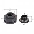 Uxcell Pvc Bulkhead Tank Adapter With Plug Fitting G3 4 Thread For Rain Buckets Water Tanks Ponds 1 Set