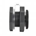 Uxcell Pvc Bulkhead Tank Adapter With Plug Fitting G3 4 Thread For Rain Buckets Water Tanks Ponds 1 Set